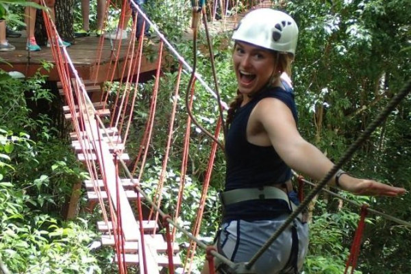 Parque Selva Maya Eco Adventure Tirolina, puentes colgantes, rápel y cenotes